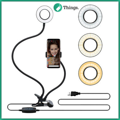 Small LED Ring light with stand